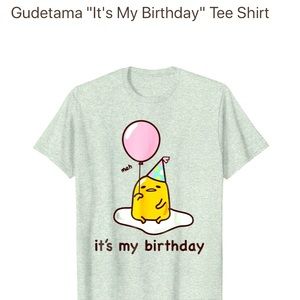 Gudetama Birthday T-Shirt Adult Small NWT